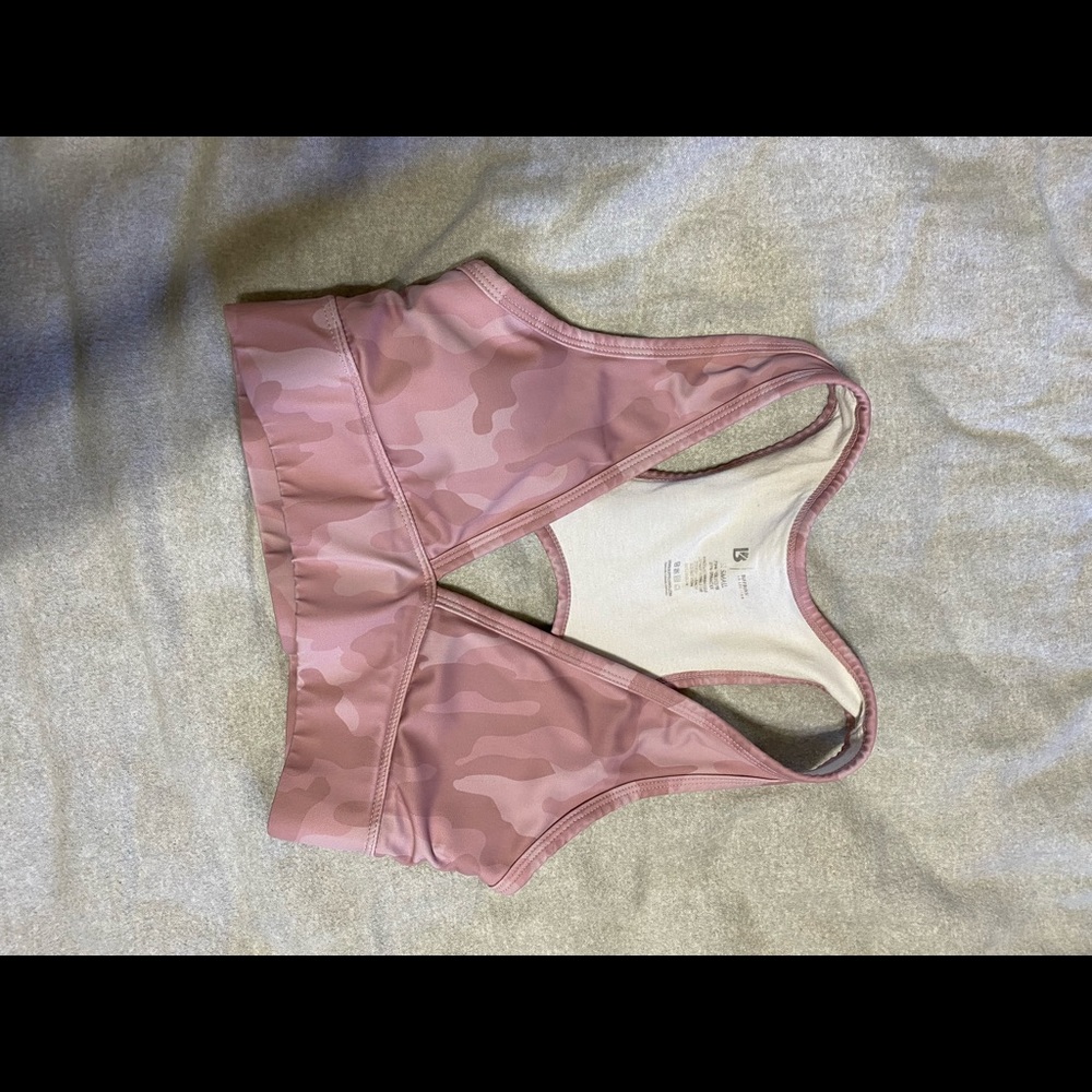 Buffbunny Pink camo sports bra